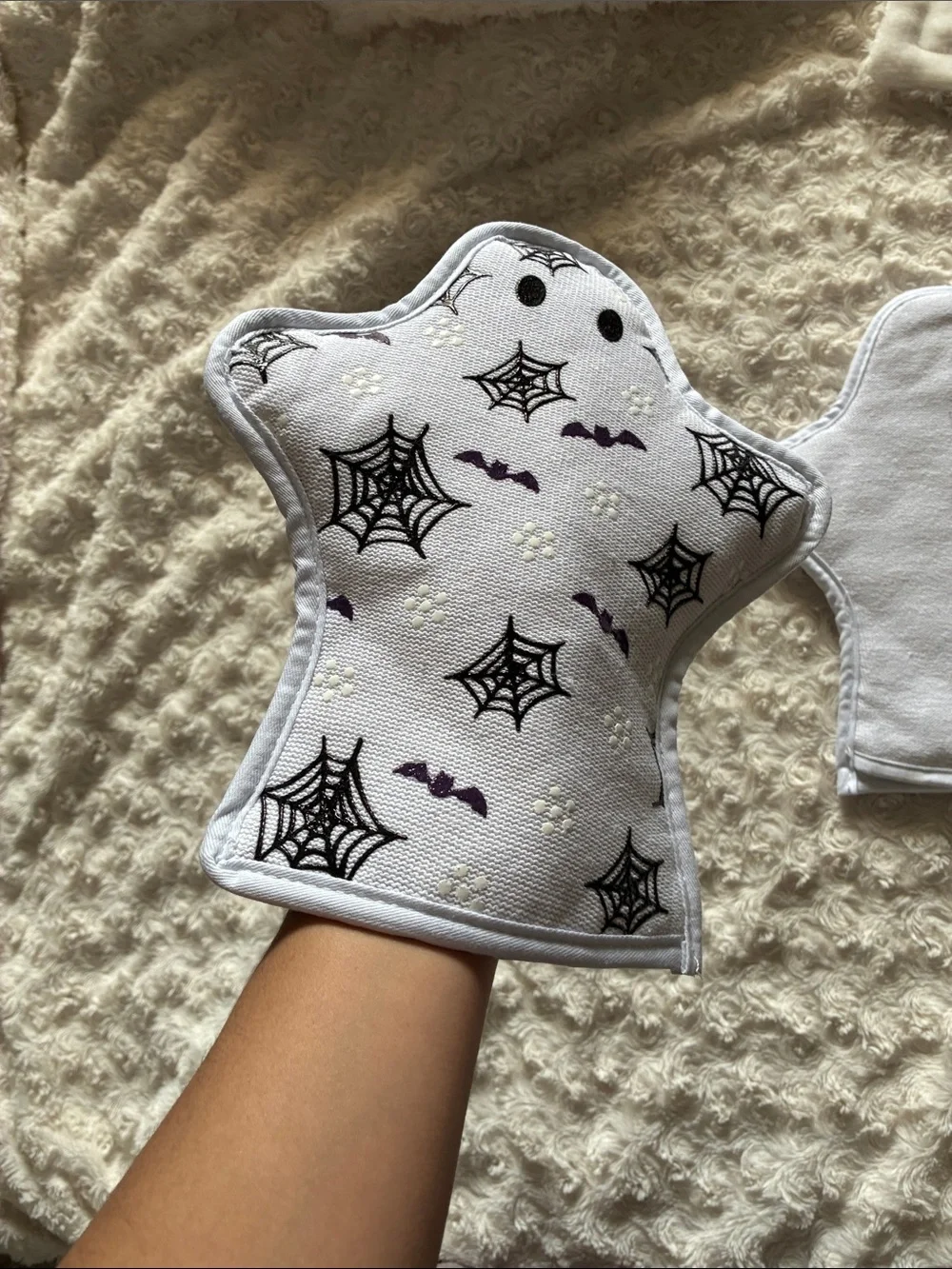 Halloween Ghost Shaped Pot Holder Oven Mits